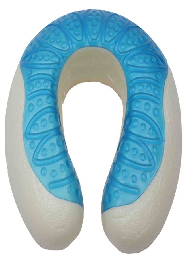 Viaggi Blue Memory Foam Pillow with Cool Gel Travel Pillow (VIA0072) - Image 4